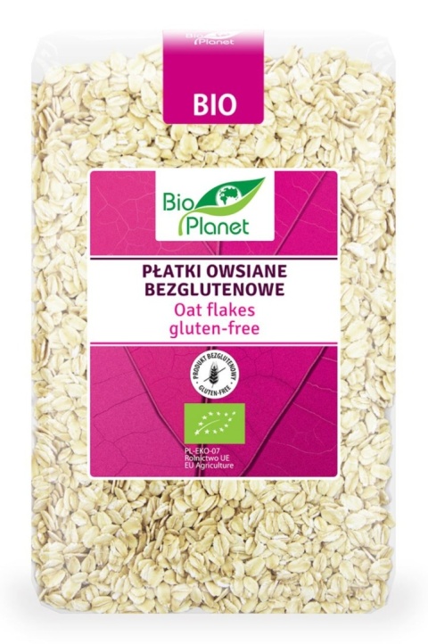 Bio Planet Płatki Owsiane Bezglutenowe BIO 1 kg Bio Planet Płatki Owsiane Bezglutenowe BIO 1 kg