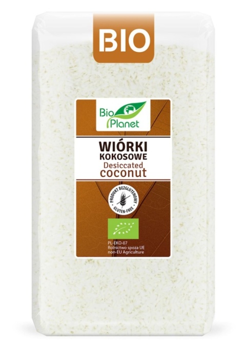Bio Planet Wiórki Kokosowe Bezglutenowe BIO 500 g Bio Planet Wiórki Kokosowe Bezglutenowe BIO 500 g