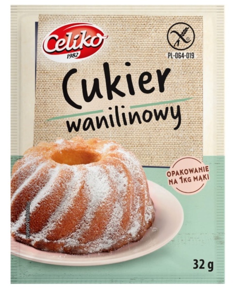 Celiko Cukier Wanilinowy Bezglutenowy 32 g Celiko Cukier Wanilinowy Bezglutenowy 32 g