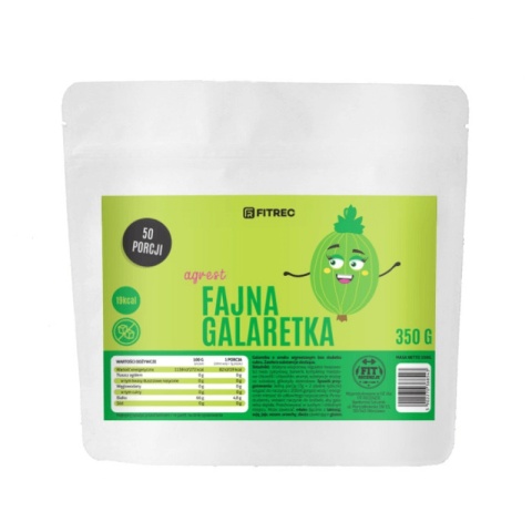 FitRec Fajna Galaretka Agrest 350g FitRec Fajna Galaretka Agrest 350g