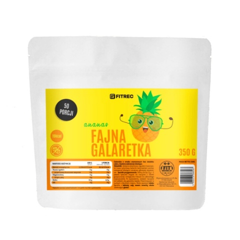 FitRec Fajna Galaretka Ananas 350g FitRec Fajna Galaretka Ananas 350g