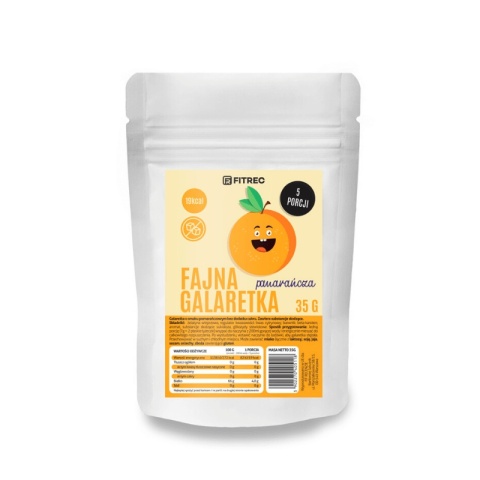 FitRec Fajna Galaretka Pomarańcza 35g FitRec Fajna Galaretka Pomarańcza 35g