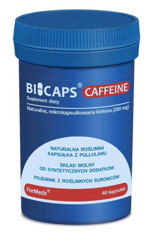 ForMeds Bicaps Caffeine Kofeina bezwodna 200 mg 60 kapsułek ForMeds Bicaps Caffeine Kofeina bezwodna 200 mg 60 kapsułek