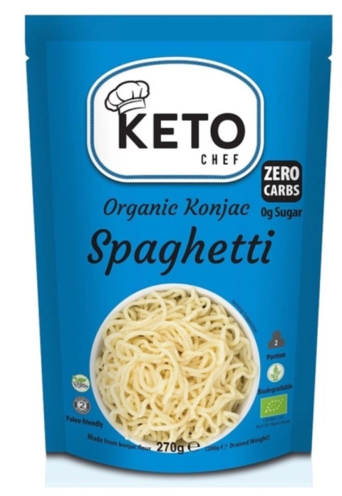 Keto Chef Makaron Konjac Spaghetti Bezglutenowy BIO 270 g Keto Chef Makaron Konjac Spaghetti Bezglutenowy BIO 270 g