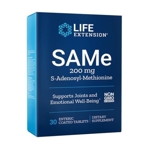 Life Extension SAMe S-Adenosyl-Methionine 400mg 30 tabletek Life Extension SAMe S-Adenosyl-Methionine 400mg 30 tabletek