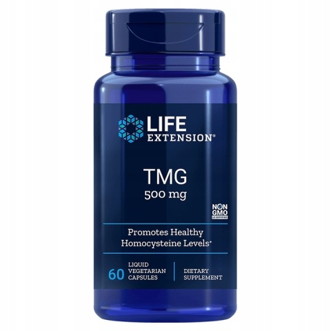 Life Extension TMG (Betaina bezwodna) 500 mg 60 kapsułek Life Extension TMG (Betaina bezwodna) 500 mg 60 kapsułek
