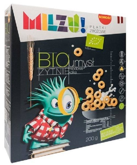 Milzu Kółka Żytnio-Owsiane Miodowe Umysł BIO 200 g Milzu Kółka Żytnio-Owsiane Miodowe Umysł BIO 200 g