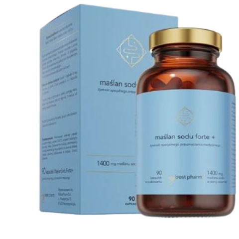 MyBestPharm Maślan Sodu Forte + 90 kapsułek MyBestPharm Maślan Sodu Forte + 90 kapsułek