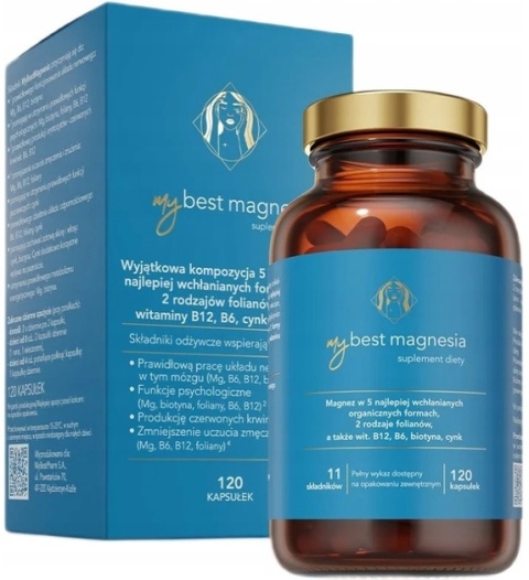 MyBestPharm MyBestMagnesia 120 kapsułek MyBestPharm MyBestMagnesia 120 kapsułek