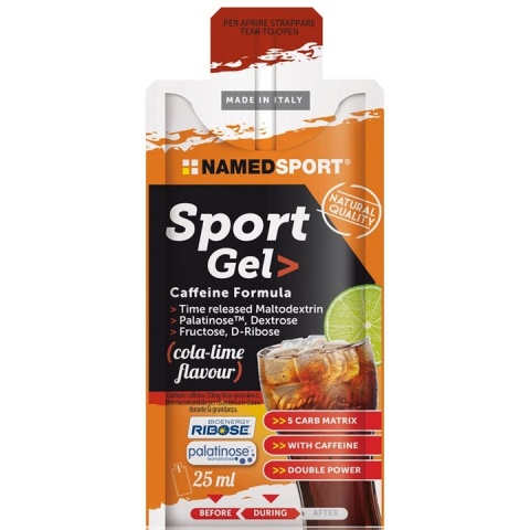 Namedsport Sport Gel Żel węglowodanowy 25 ml o smaku coli Namedsport Sport Gel Żel węglowodanowy 25 ml o smaku coli