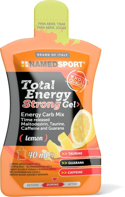 Namedsport Total Energy Strong Gel Żel energetyczny 40 ml o smaku cytrynowym Namedsport Total Energy Strong Gel Żel energetyczny 40 ml o smaku cytrynowym
