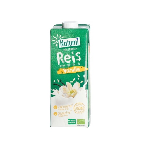 Natumi Napój Ryżowo-Waniliowy Bez Dodatku Cukrów Bezglutenowy BIO 1 L Natumi Napój Ryżowo-Waniliowy Bez Dodatku Cukrów Bezglutenowy BIO 1 L