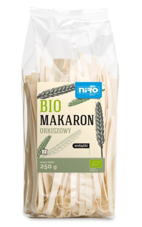 Niro Makaron Orkiszowy Wstążki BIO 250 g Niro Makaron Orkiszowy Wstążki BIO 250 g