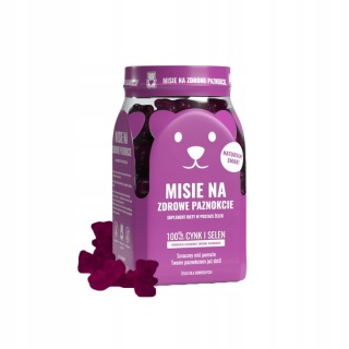 Noble Health Misie na zdrowe paznokcie 60 żelek