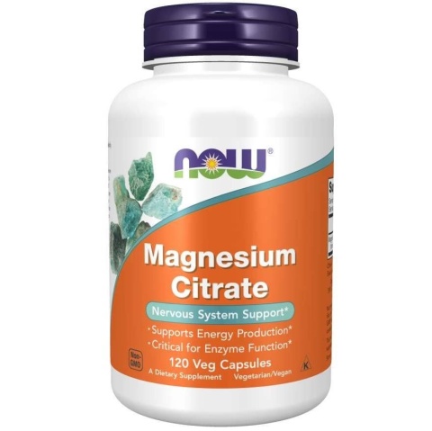 Now Foods Cytrynian Magnezu 120 kapsułek Now Foods Cytrynian Magnezu 120 kapsułek