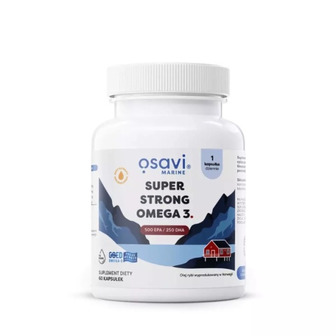 Osavi Super Strong Omega 3 500 mg EPA 250 mg DHA 60 kapsułek miękkich Osavi Super Strong Omega 3 500 mg EPA 250 mg DHA 60 kapsułek miękkich
