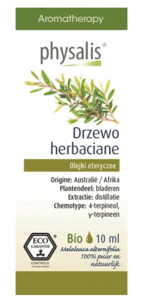 Physalis Olejek Eteryczny Drzewo Herbaciane ECO 10 ml Physalis Olejek Eteryczny Drzewo Herbaciane ECO 10 ml