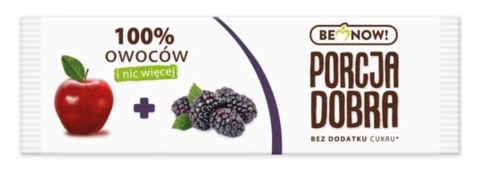 Porcja Dobra Przekąska Jabłkowo-Jeżynowa Bez Dodatku Cukru 16 g Porcja Dobra Przekąska Jabłkowo-Jeżynowa Bez Dodatku Cukru 16 g