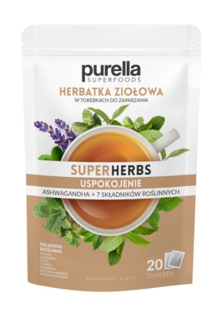 Purella SuperHerbs Mieszanka ziół Uspokojenie 20 x 1,75 g