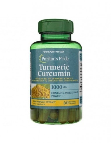 Puritan's Pride Kurkumina z Bioperyną 1000 mg 60 kapsułek Puritan's Pride Kurkumina z Bioperyną 1000 mg 60 kapsułek
