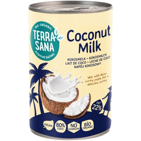 Terrasana Coconut Milk Napój Kokosowy 22% tłuszczu BIO 400 ml Terrasana Coconut Milk Napój Kokosowy 22% tłuszczu BIO 400 ml