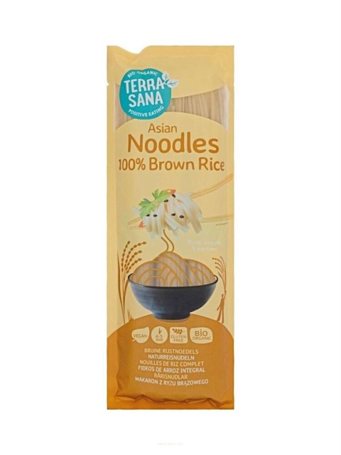 Terrasana Makaron Ryżowy Razowy Bezglutenowy BIO 250 g Terrasana Makaron Ryżowy Razowy Bezglutenowy BIO 250 g