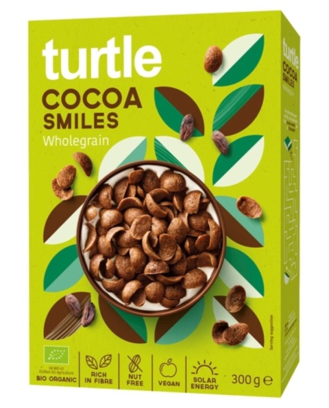 Turtle Muszelki Kakaowe BIO 300 g Turtle Muszelki Kakaowe BIO 300 g