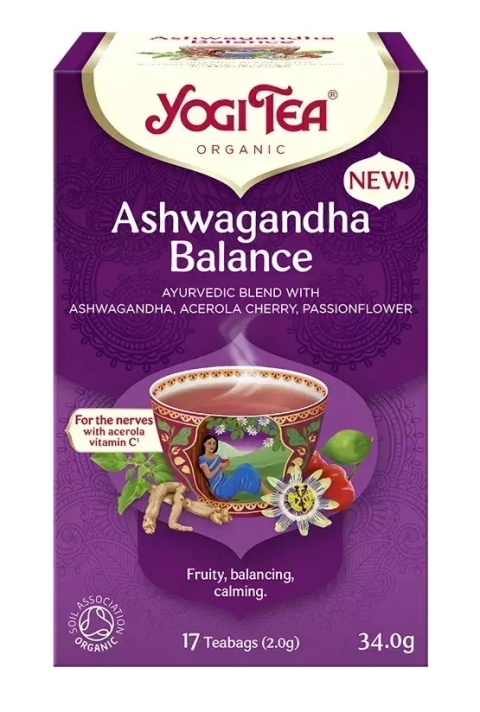 Yogi Tea Herbatka Ajurwedyjska Równowaga Z Ashwagandhą BIO (17 x 2 g) 34 g Yogi Tea Herbatka Ajurwedyjska Równowaga Z Ashwagandhą BIO (17 x 2 g) 34 g