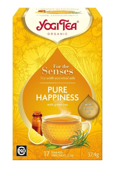 Yogi Tea Herbatka Dla Zmysłów Szczęście Z Olejkami Eterycznymi BIO 37,4g (17x2,2g) Yogi Tea Herbatka Dla Zmysłów Szczęście Z Olejkami Eterycznymi BIO 37,4g (17x2,2g)