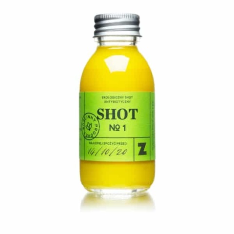 Zakwasownia Rozgrzewający BIO shot pomarańczy z kurkumą i imbirem 100 ml Zakwasownia Rozgrzewający BIO shot pomarańczy z kurkumą i imbirem 100 ml