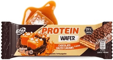 6PAK Proteinowy Wafel 40g o smaku solonego karmelu 6PAK Proteinowy Wafel 40g o smaku solonego karmelu