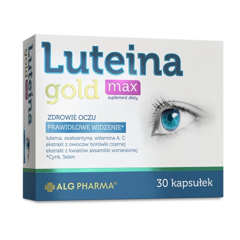 Alg Pharma Luteina Gold Max 30 kapsułek Alg Pharma Luteina Gold Max 30 kapsułek