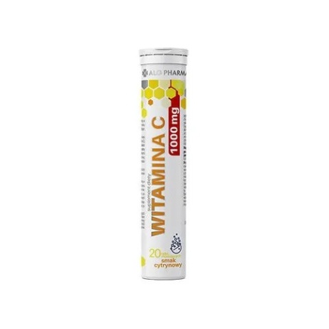 Alg Pharma Witamina C 1000 mg 20 tabletek musujących o smaku cytrynowym Alg Pharma Witamina C 1000 mg 20 tabletek musujących o smaku cytrynowym