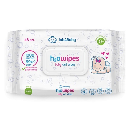 Alg Pharma h2o baby wet wipes 60 sztuk Alg Pharma h2o baby wet wipes 60 sztuk