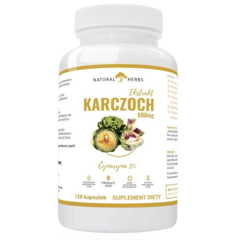 Altopharma Natural Herbs Karczoch Ekstrakt 600 mg 120 kapsułek Altopharma Natural Herbs Karczoch Ekstrakt 600 mg 120 kapsułek