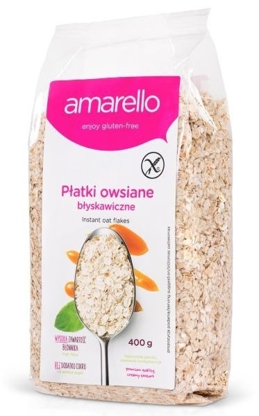 Amarello Płatki owsiane błyskawiczne 400g Amarello Płatki owsiane błyskawiczne 400g