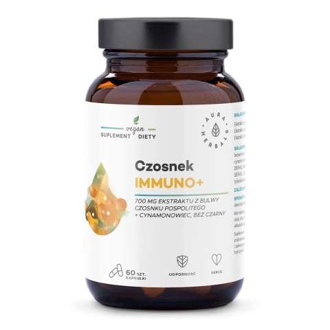 Aura Herbals Czosnek Immuno+ 60 kapsułek Aura Herbals Czosnek Immuno+ 60 kapsułek