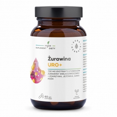 Aura Herbals Żurawina Uro+ 60 kapsułek Aura Herbals Żurawina Uro+ 60 kapsułek