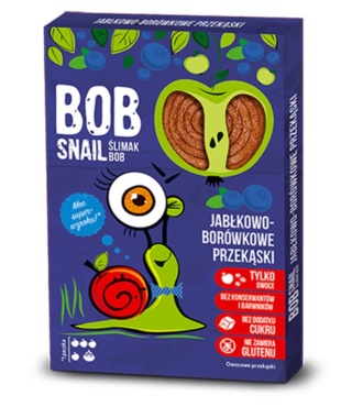 BOB SNAIL Przekąska jabłko borówka 60 g