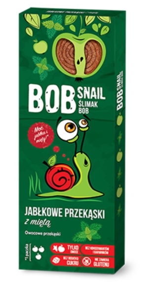 BOB SNAIL Przekąska jabłko mięta 30 g