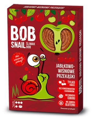 BOB SNAIL Przekąska jabłko wiśnia 60 g
