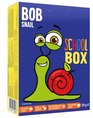 BOB SNAIL School Box mix przekąsek z zabawką 231 g