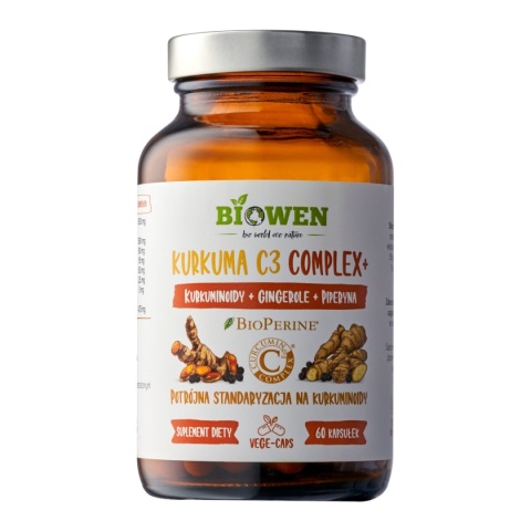 Biowen Kurkuma C3 Complex+ 60 kapsułek Biowen Kurkuma C3 Complex+ 60 kapsułek