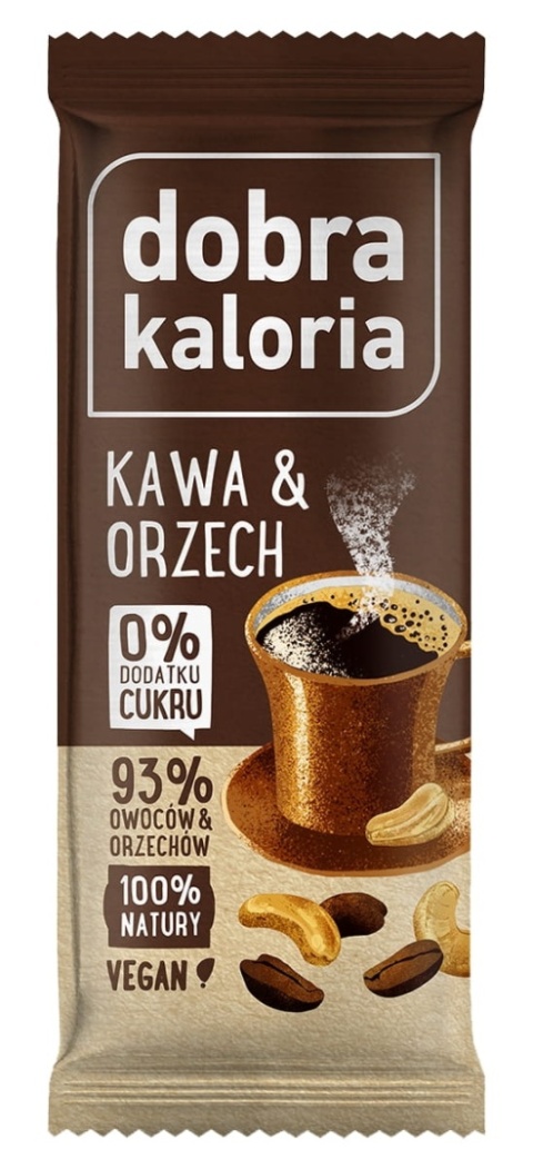 Dobra Kaloria Baton kawa & orzech 35g Dobra Kaloria Baton kawa & orzech 35g