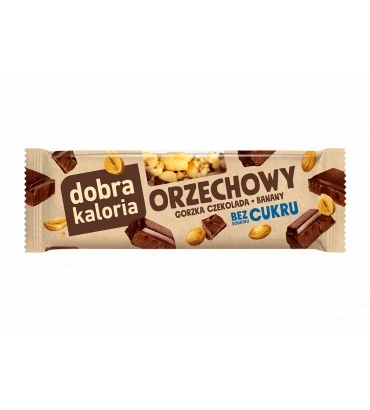 Dobra Kaloria Baton orzechowy gorzka czekolada 30g Dobra Kaloria Baton orzechowy gorzka czekolada 30g