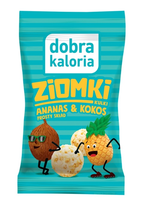 Dobra Kaloria Kulki Ziomki ananas i kokos 24g Dobra Kaloria Kulki Ziomki ananas i kokos 24g