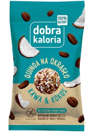 Dobra Kaloria Quinoa na okrągło kawa & kokos 24g