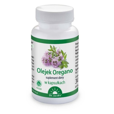 Dr. Jacob's Olejek Oregano 60 kapsułek Dr. Jacob's Olejek Oregano 60 kapsułek