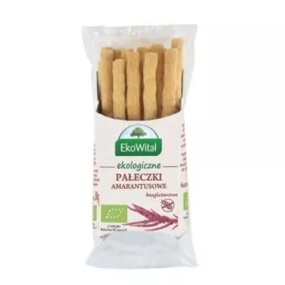 EKOWITAL Pałeczki z amarantusem bezglutenowe BIO 50 g EKOWITAL Pałeczki z amarantusem bezglutenowe BIO 50 g