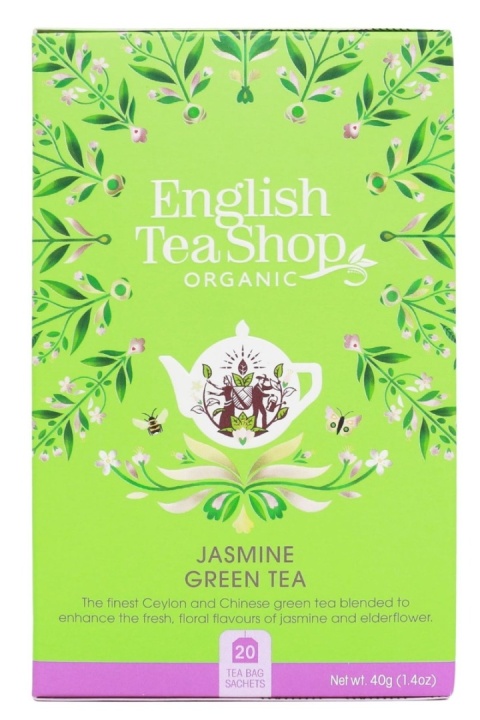 ENGLISH TEA SHOP Herbata zielona jaśminowa BIO (20 x 2 g) 40 g ENGLISH TEA SHOP Herbata zielona jaśminowa BIO (20 x 2 g) 40 g